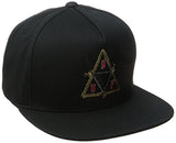 420 Collection Swords Trip Tri Snapback, Black, One Size