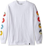 45 Rpm Long Sleeve Tee, White, Small