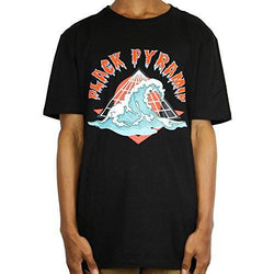 Black Pyramid Logo Wave Tee Black